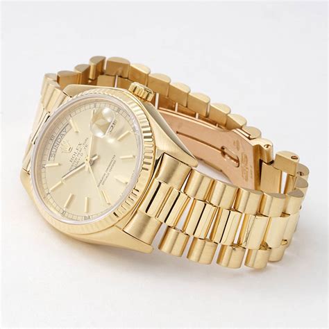 rolex president gold new|pre owned rolex president gold.